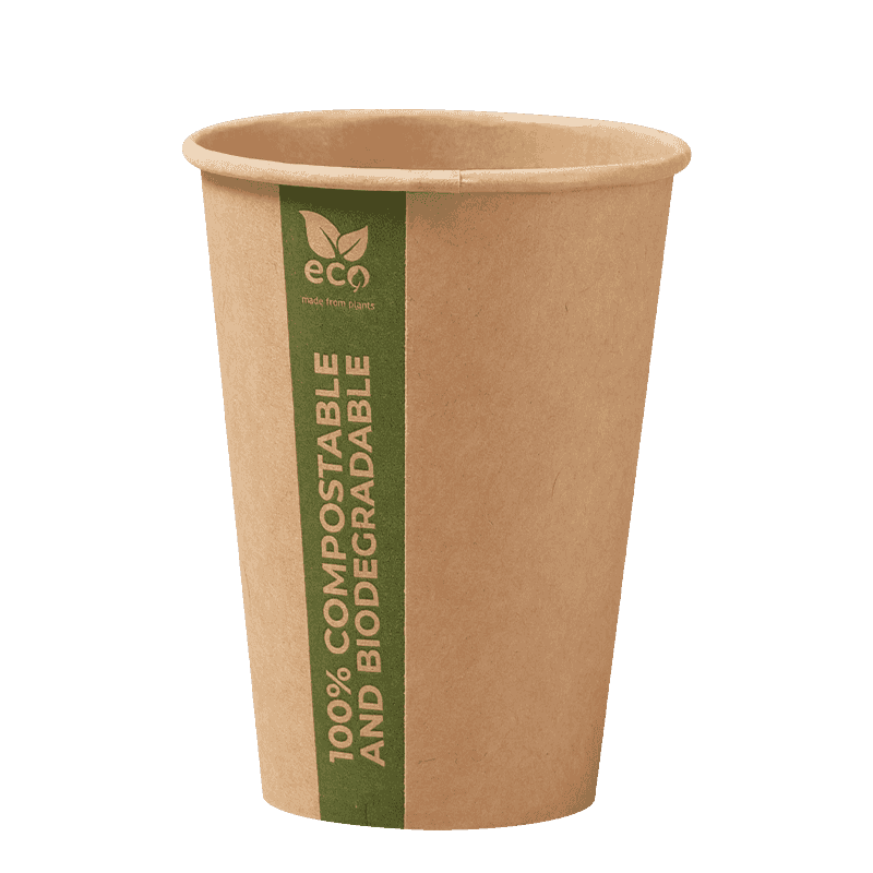 Bicchiere di carta Kraft marrone