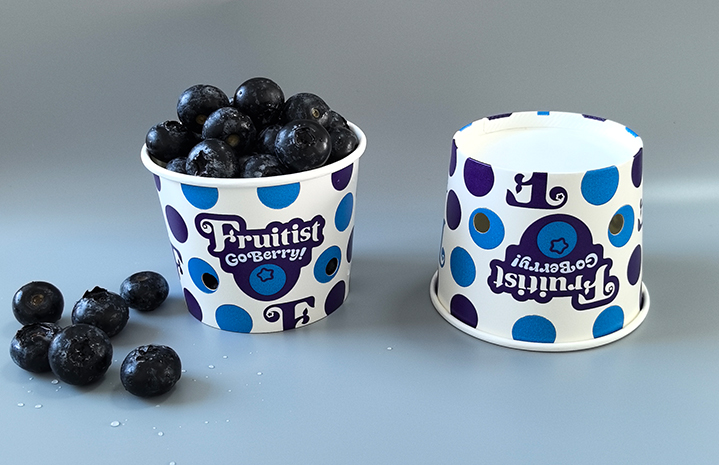 Contenitore di carta per frutta